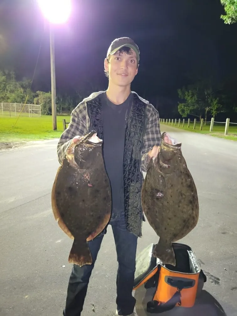 Successful bowfishing catch aboard the Stykn Fyns boat