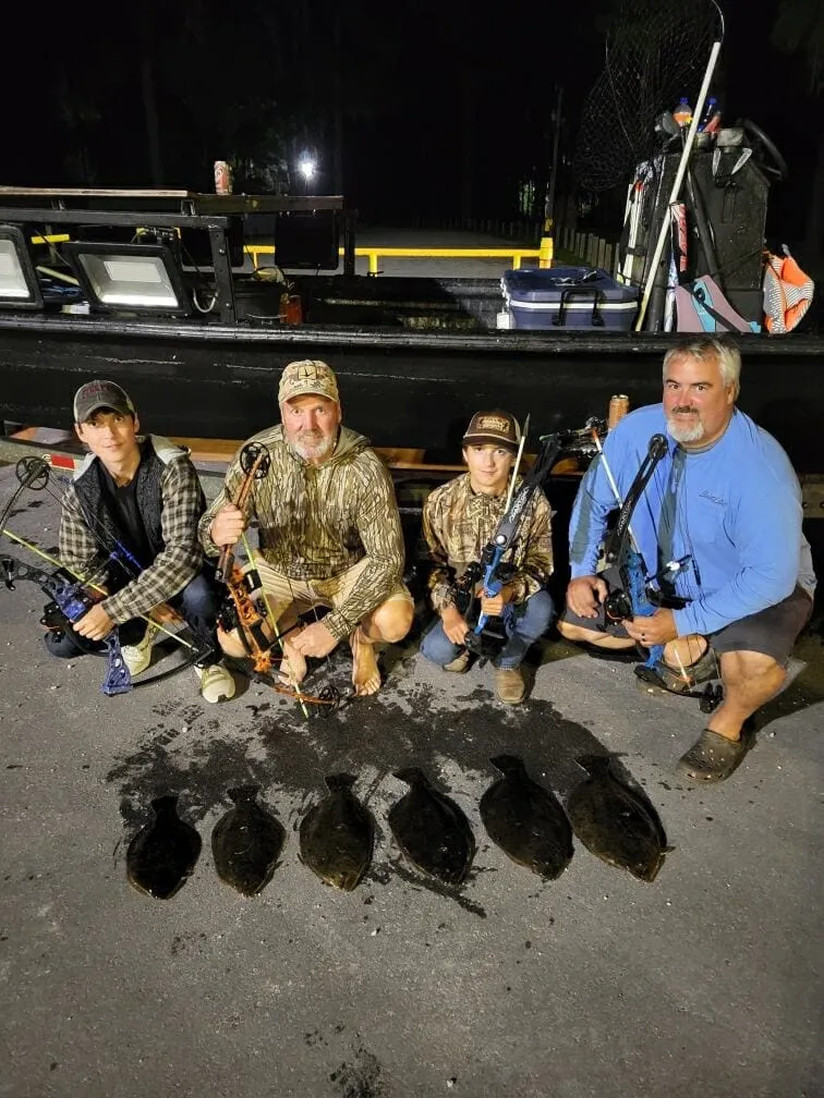 Happy customer with a nice catch on the water in New Bern